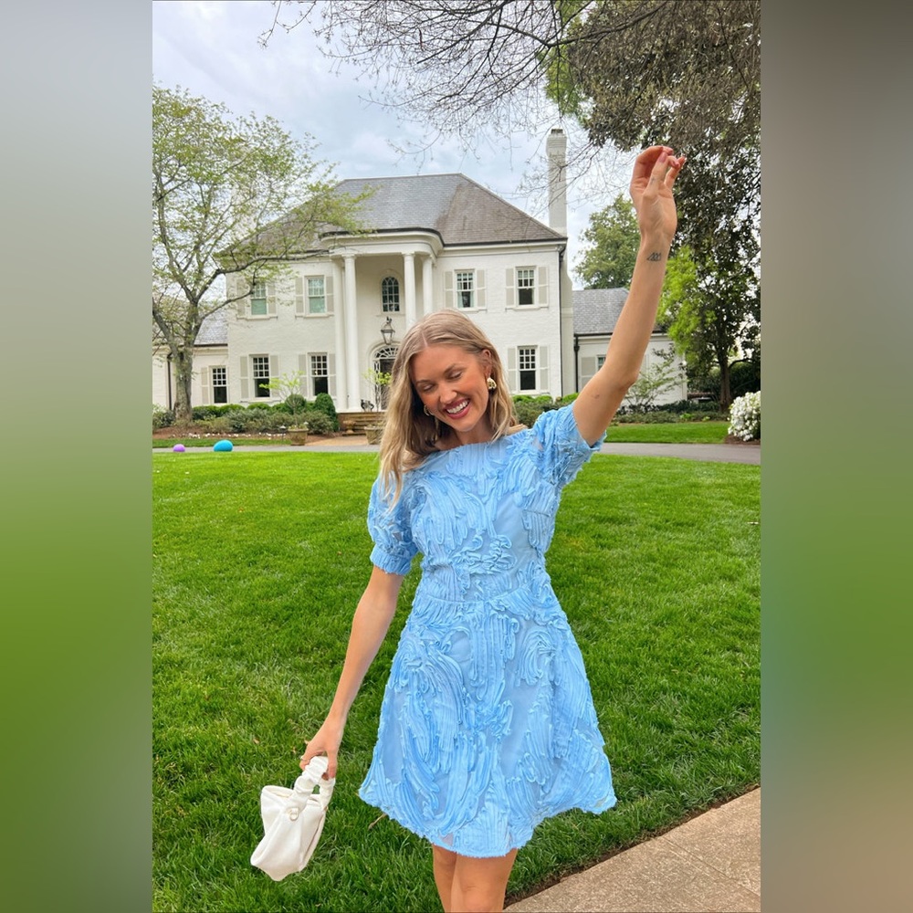 Vestique Light Blue Midi Dress - Picture 3 of 8